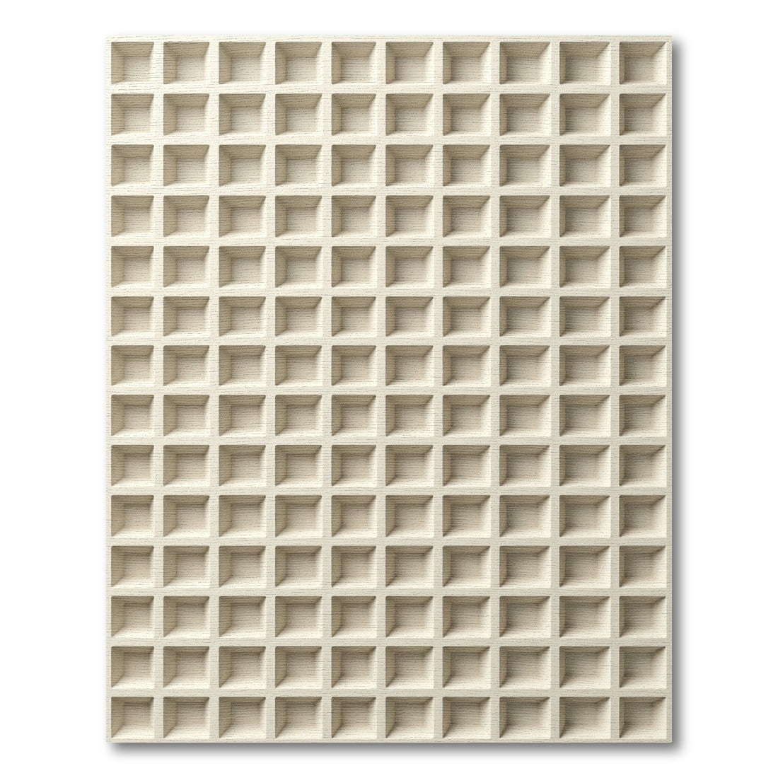 Cream Grid Architectural Geometric Rug