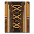 Laced Leather Aesthetic Earthy Brown Rug