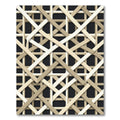 Neutral Interwoven Geometric Lines Light Beige Rug