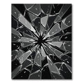 Monochromatic Sharp Geometric Shattered Glass Rug