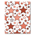 Coral Star Burst Scatter Rug