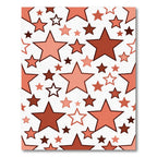 Coral Star Burst Scatter Rug