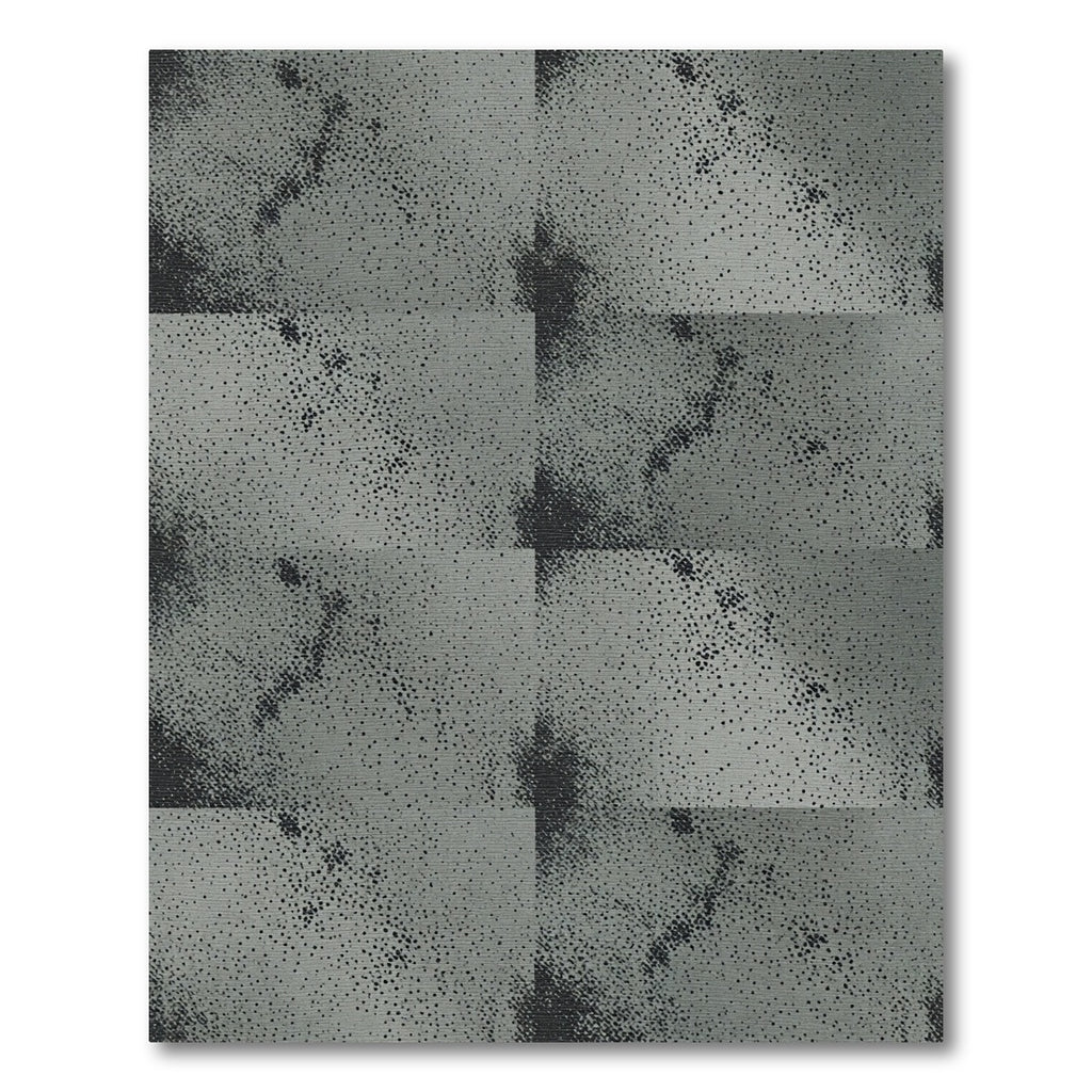 Industrial Charcoal Speckled Distressed Slate Texture Rug