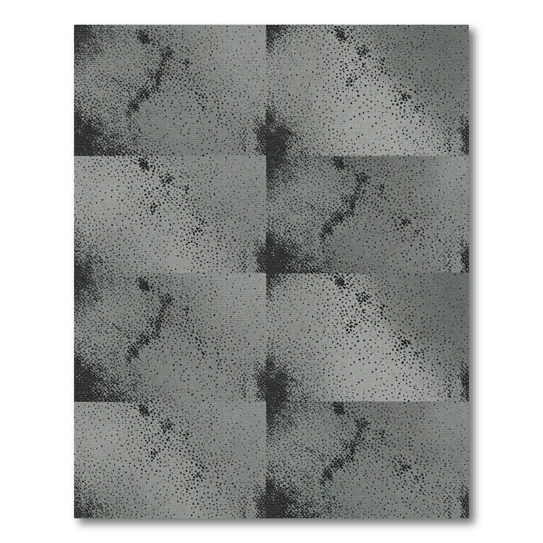 Industrial Charcoal Speckled Distressed Slate Texture Rug