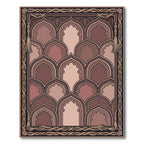 Archway Taupe Terracotta Layered Arcs Rug