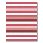 Modern Pink Stripe Horizontal Composition Rug
