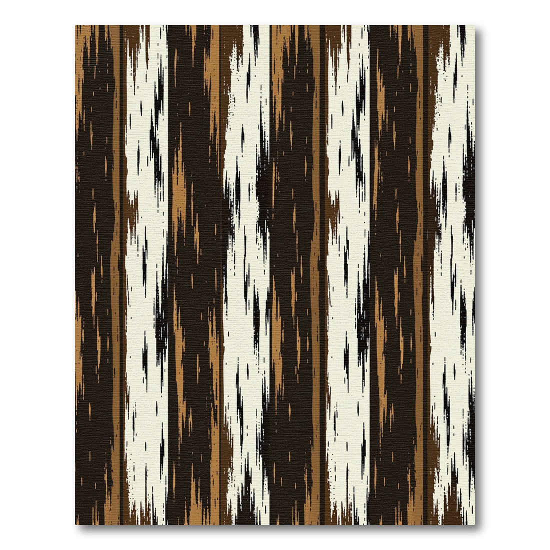 Distressed Vertical Wood Grain Stripes Rug