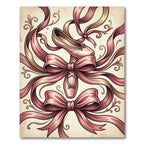 Elegant Pink Ballet Slipper Satin Ribbon Rug