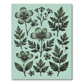 Sage Green Botanical Wildflower Meadow Rug