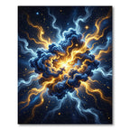 Cosmic Radiant Nebula Energy Swirl Rug