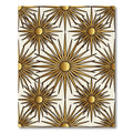 Gold Geometric Radiant Star Burst Rug
