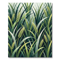 Lush Emerald Grain Dew Drops Rug