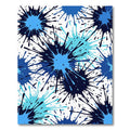 Dynamic Indigo Splash Explosion Rug