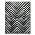 Metallic Chevron Reflection Rug