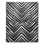 Metallic Chevron Reflection Rug