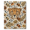 Golden Cheetah Portrait Animal Spot Rug