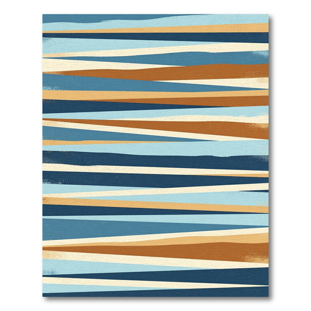 Coastal Abstract Stripe Horizon Rug