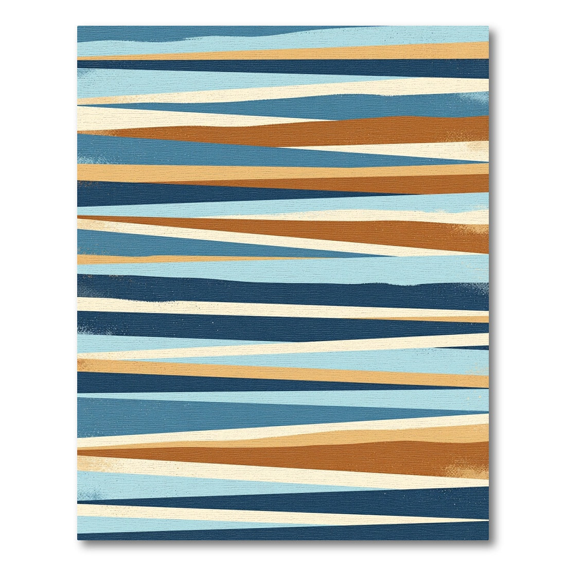 Coastal Abstract Stripe Horizon Rug