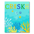 Colorful Coral Reef Aquatic Scene Rug
