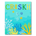 Colorful Coral Reef Aquatic Scene Rug