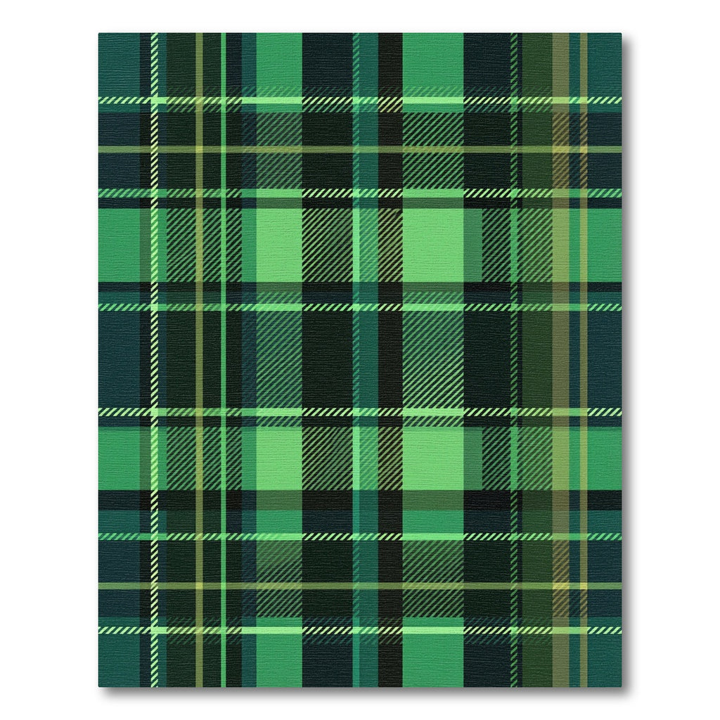 Emerald Green Tartan Plaid Square Rug