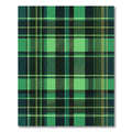 Emerald Green Tartan Plaid Square Rug