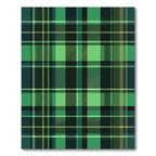 Emerald Green Tartan Plaid Square Rug