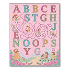 Whimsical Alphabet Fairytale Scene Rug