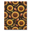 Golden Sunflower Autumn Harvest Arrangement Rug