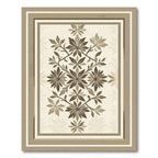 Earthy Floral Vine Medallion Rug