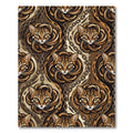 Golden Bengal Cat Chain Link Luxury Rug