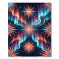 Celestial Aurora Starry Midnight Burst Rug