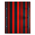 Bold Red Black Stripe Composition Rug