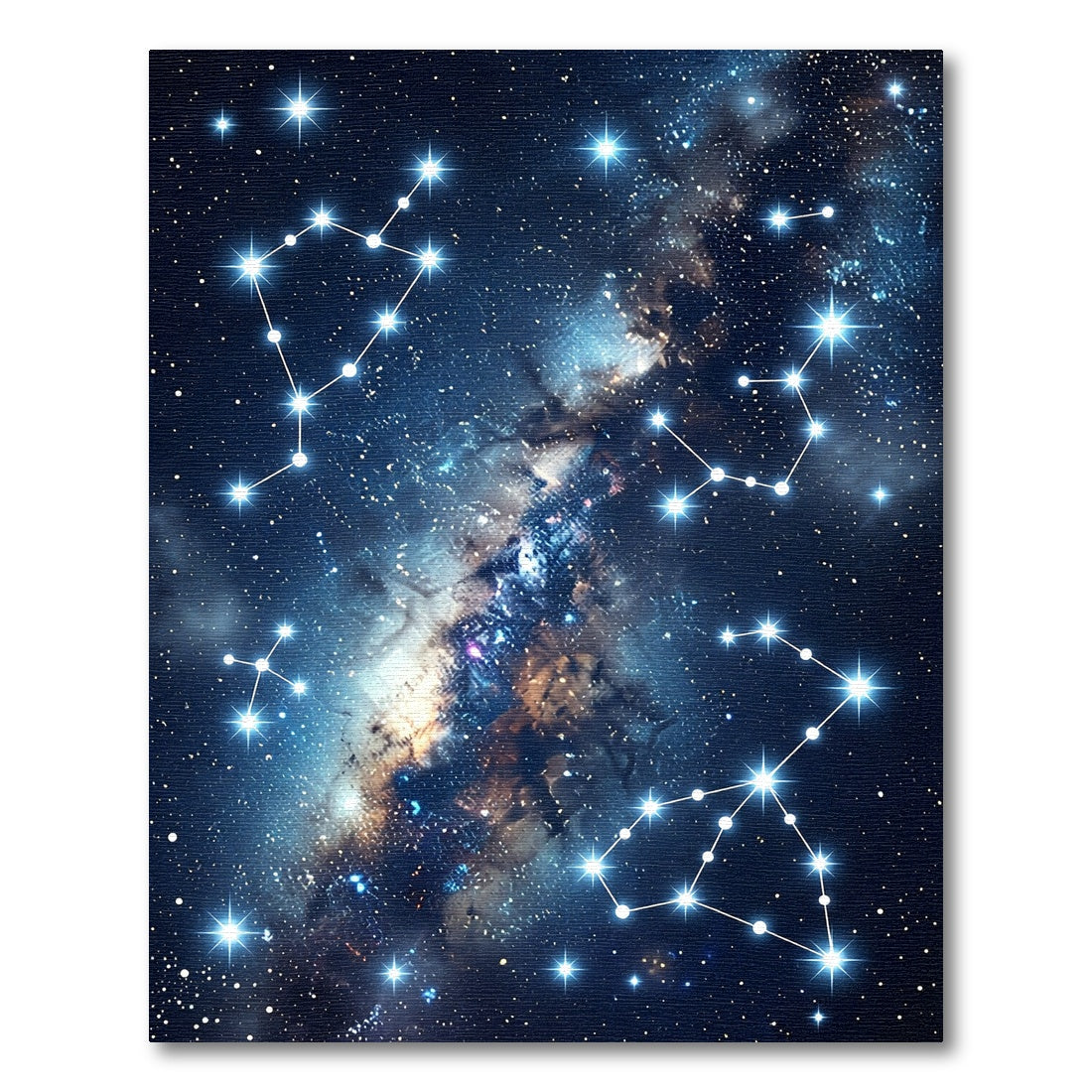 Cosmic Constellation Starry Night Rug