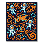 Cosmic Astronaut Adventure Swirls Rug