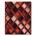 Red Crimson Diamond Lattice Rug