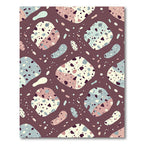 Terrazzo Speckled Earthy Tones Abstract Rug