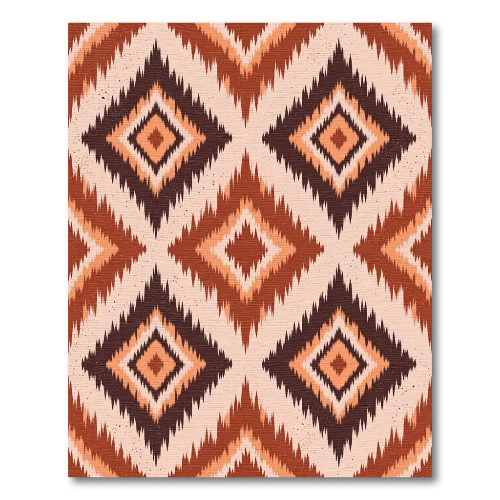 Earthy Toned Diamond Ikat Rug