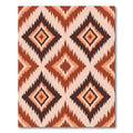 Earthy Toned Diamond Ikat Rug