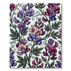 Enchanted Sweet Pea Floral Vine Rug