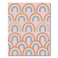 Pastel Rainbow Arch Boho Wall Art Rug