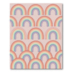 Pastel Rainbow Arch Boho Wall Art Rug