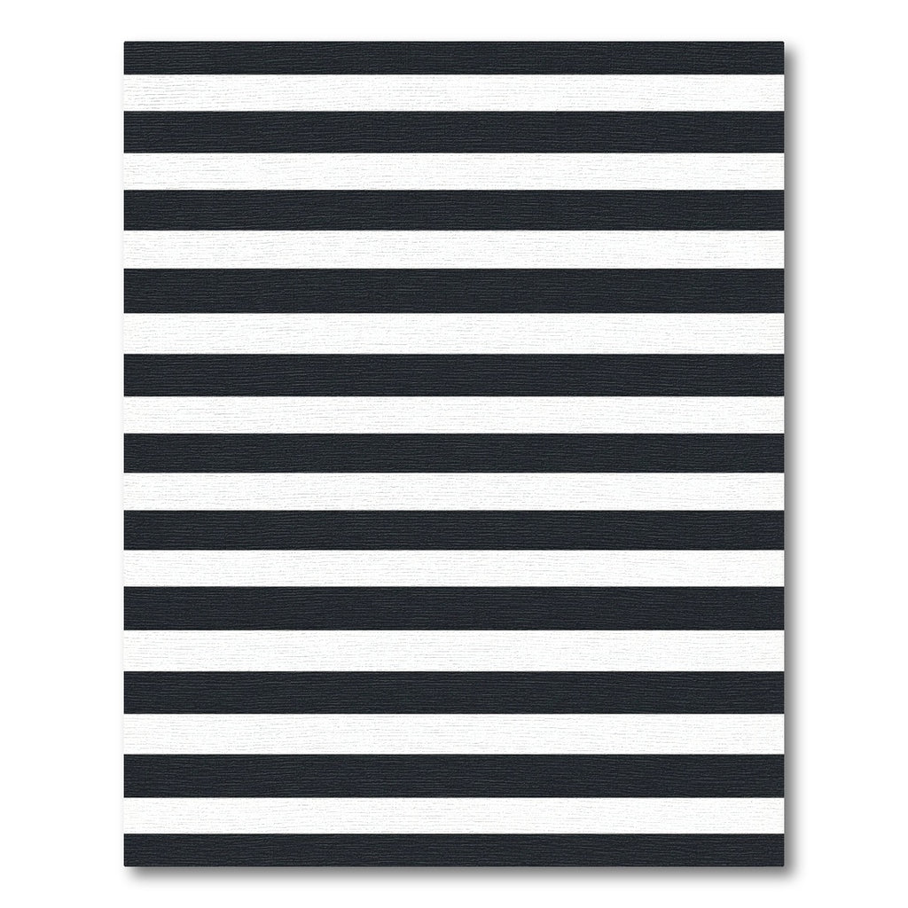 Minimalist Monochrome Horizontal Stripe Area Rug