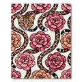 Ocelot Spots and Pink Carnation Flora Rug