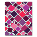 Crimson Pink Purple Diamond Cascade Rug