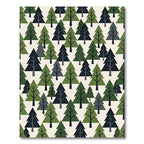 Minimalist Forest Pine Tree Woodland Rug