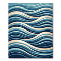 Flowing Blue Ocean Swell Wave Rug