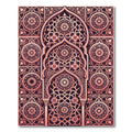 Rose Gold Floral Arch Medallion Rug