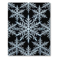 Crystal Ice Snowflake Pattern Rug