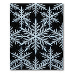 Crystal Ice Snowflake Pattern Rug